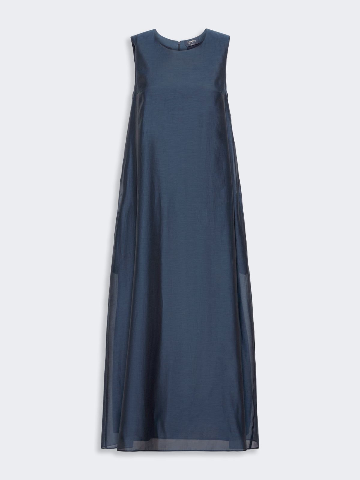 Cotton and silk voile flared dress - MIDNIGHTBLUE - Max Mara - 5