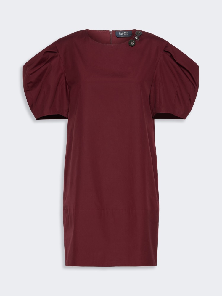 Cotton poplin short dress - RUBY - 5