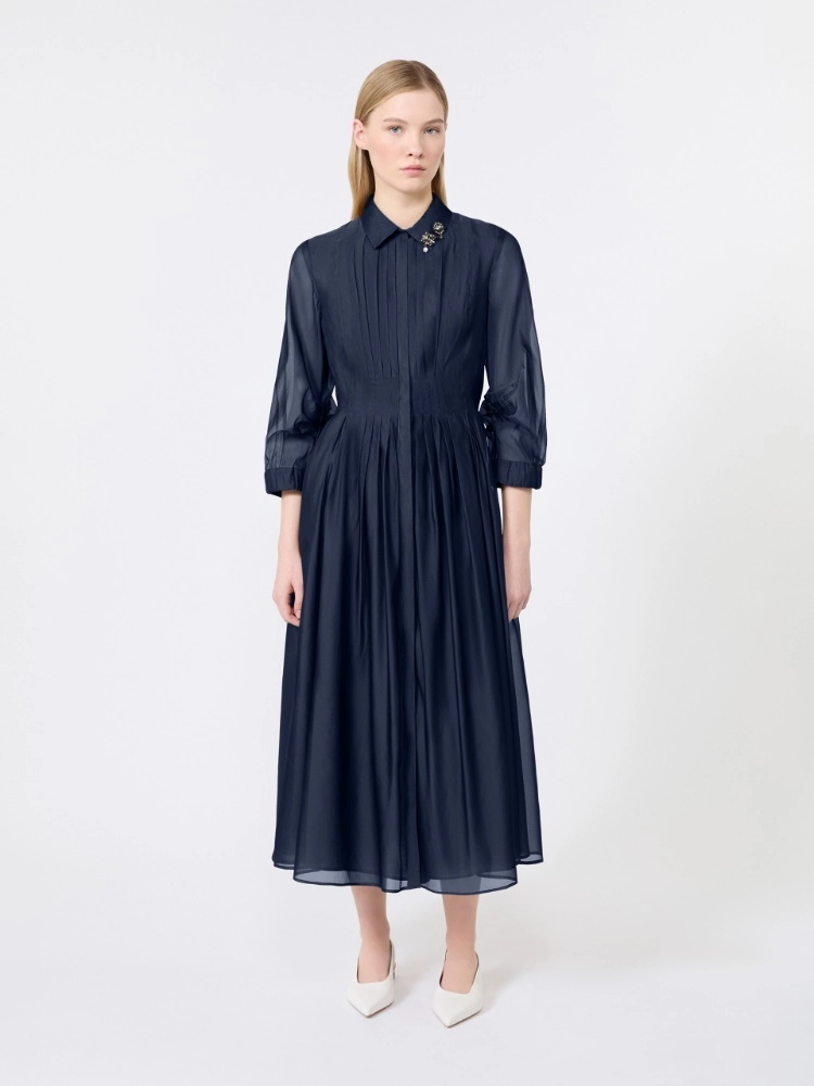 Organza shirt dress - ULTRAMARINE - Max Mara - 2