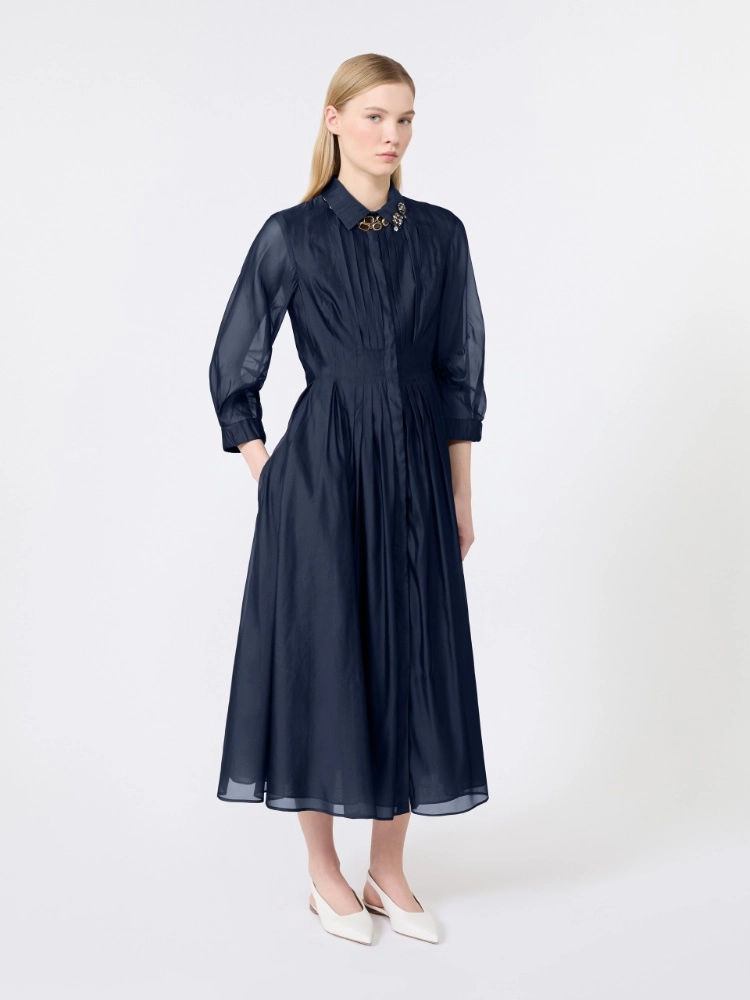 Organza shirt dress - ULTRAMARINE - Max Mara