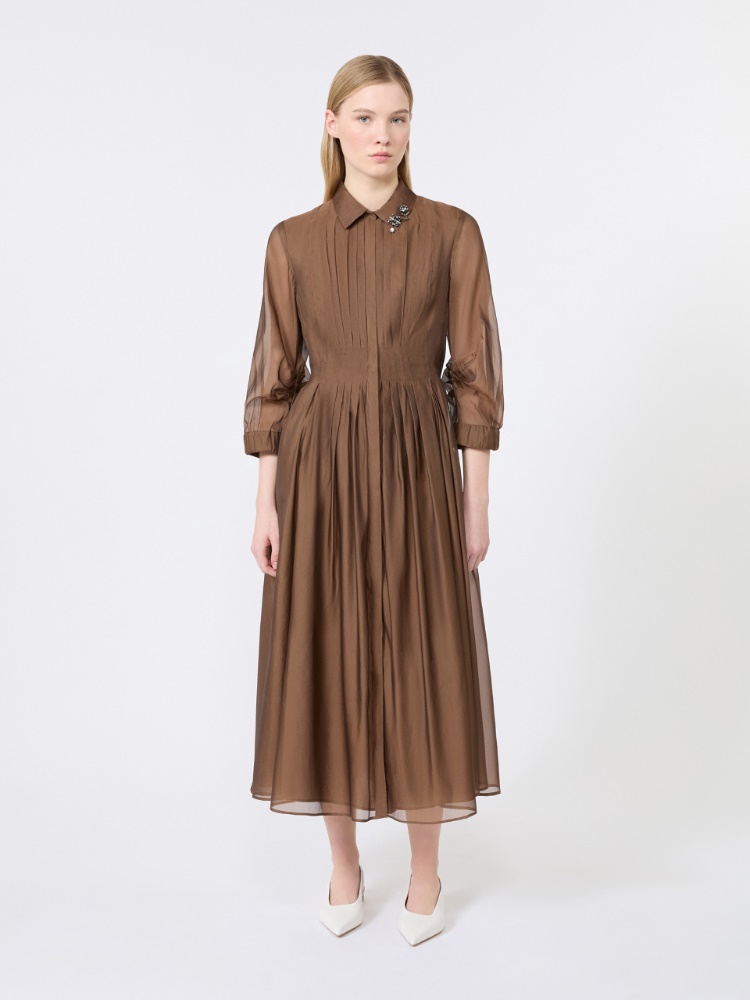 Robe-chemise en organza - MIEL - 2