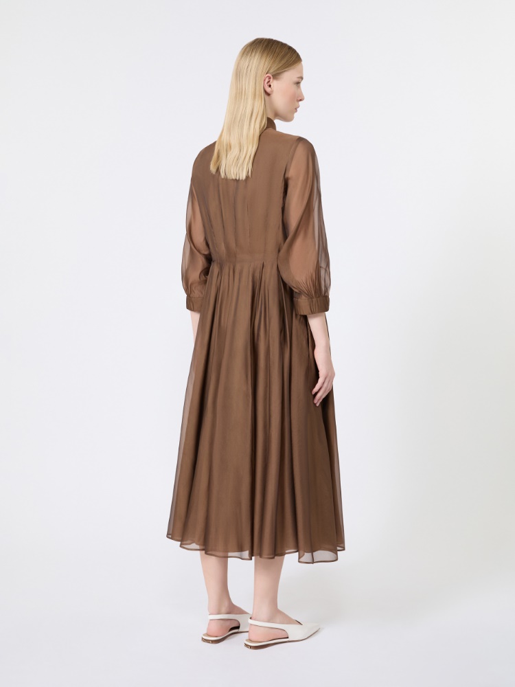 Robe-chemise en organza - MIEL - 3