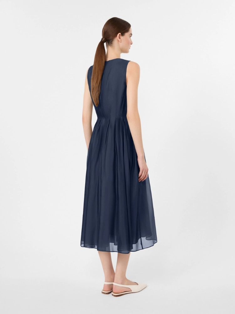 Fit-and-flare organza dress - ULTRAMARINE - Max Mara - 3