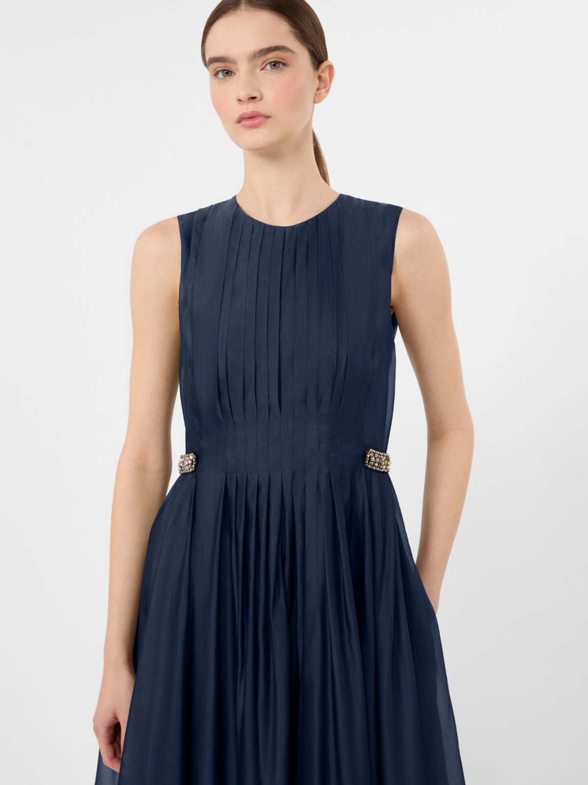 Fit-and-flare organza dress - ULTRAMARINE - Max Mara - 4