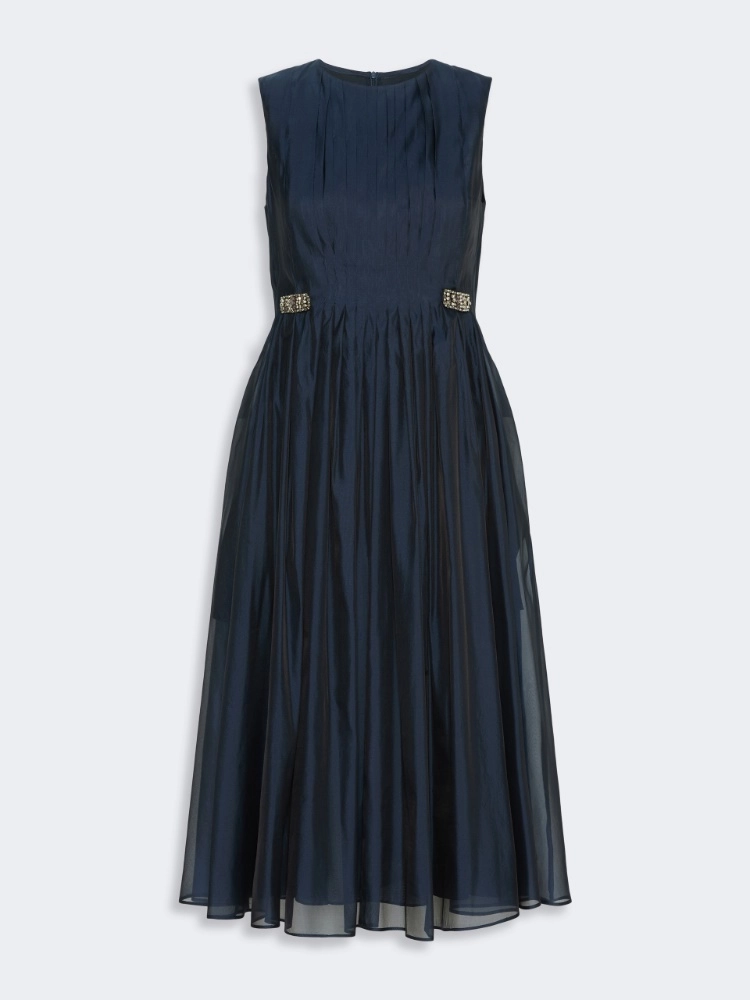 Fit-and-flare organza dress - ULTRAMARINE - Max Mara - 5