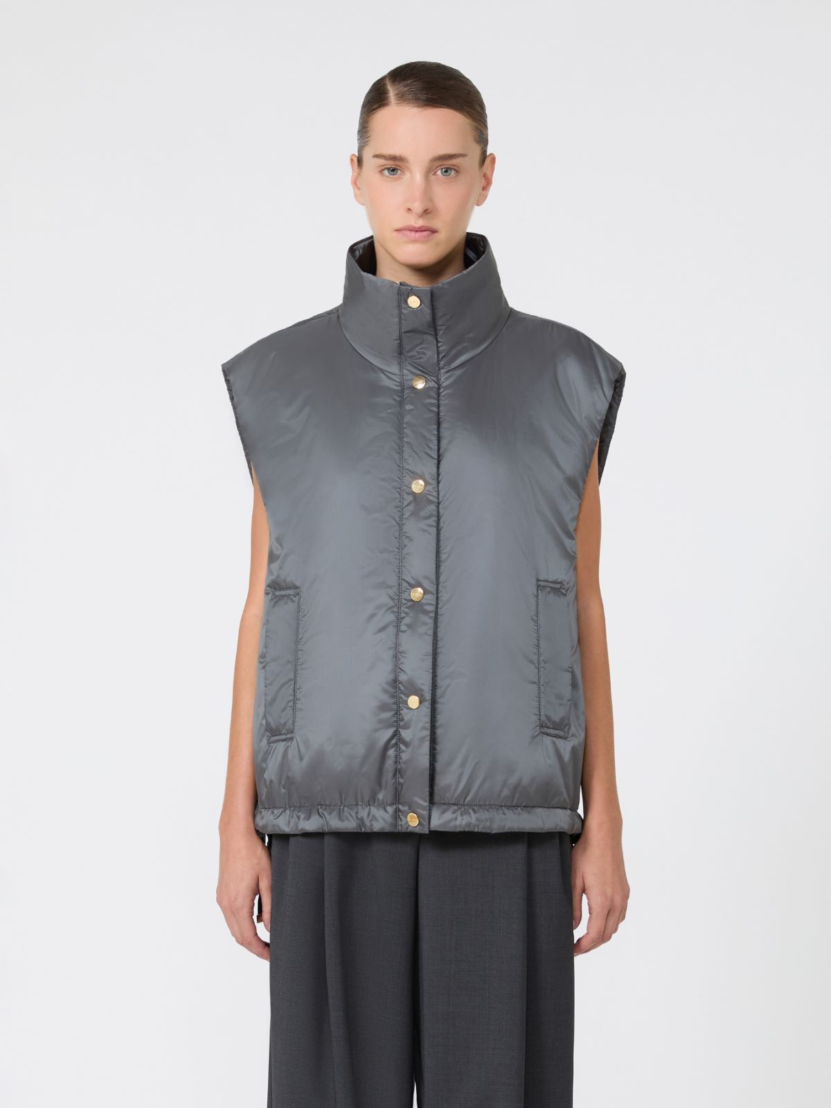 [アリーチェ] テクニカル キャンバス ジレ - MEDIUM GREY - Max Mara - 2