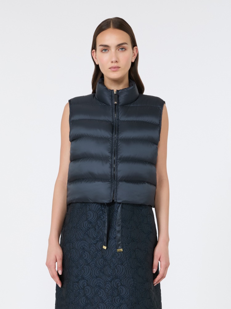 Water-repellent padded cropped gilet - MIDNIGHTBLUE - Max Mara - 2