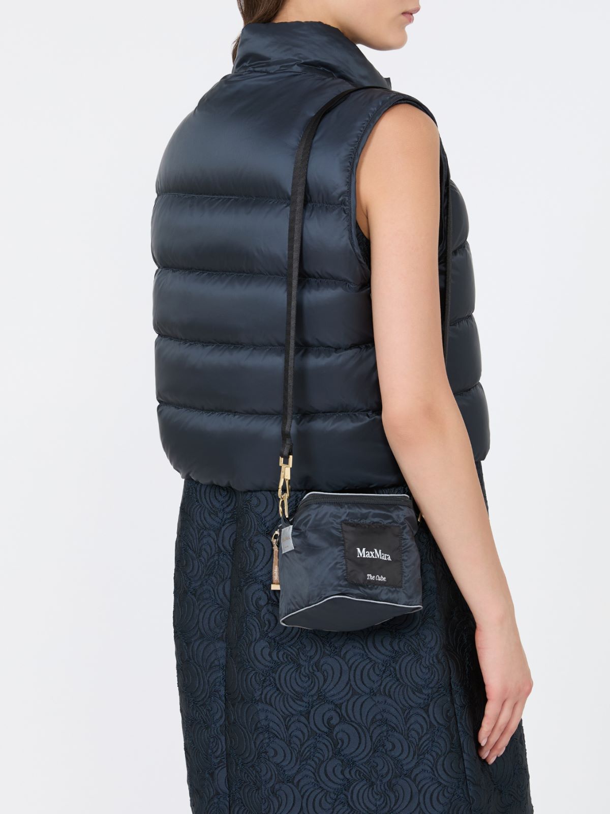 Water-repellent padded cropped gilet - MIDNIGHTBLUE - Max Mara - 5