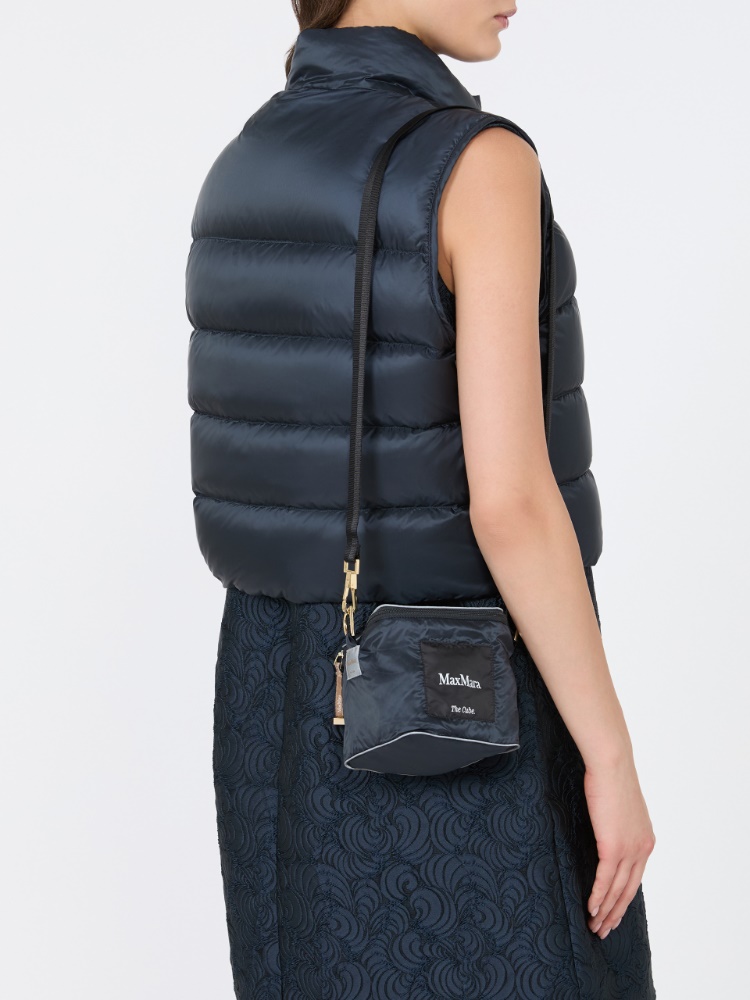 Water-repellent padded cropped gilet - MIDNIGHTBLUE - Max Mara - 5