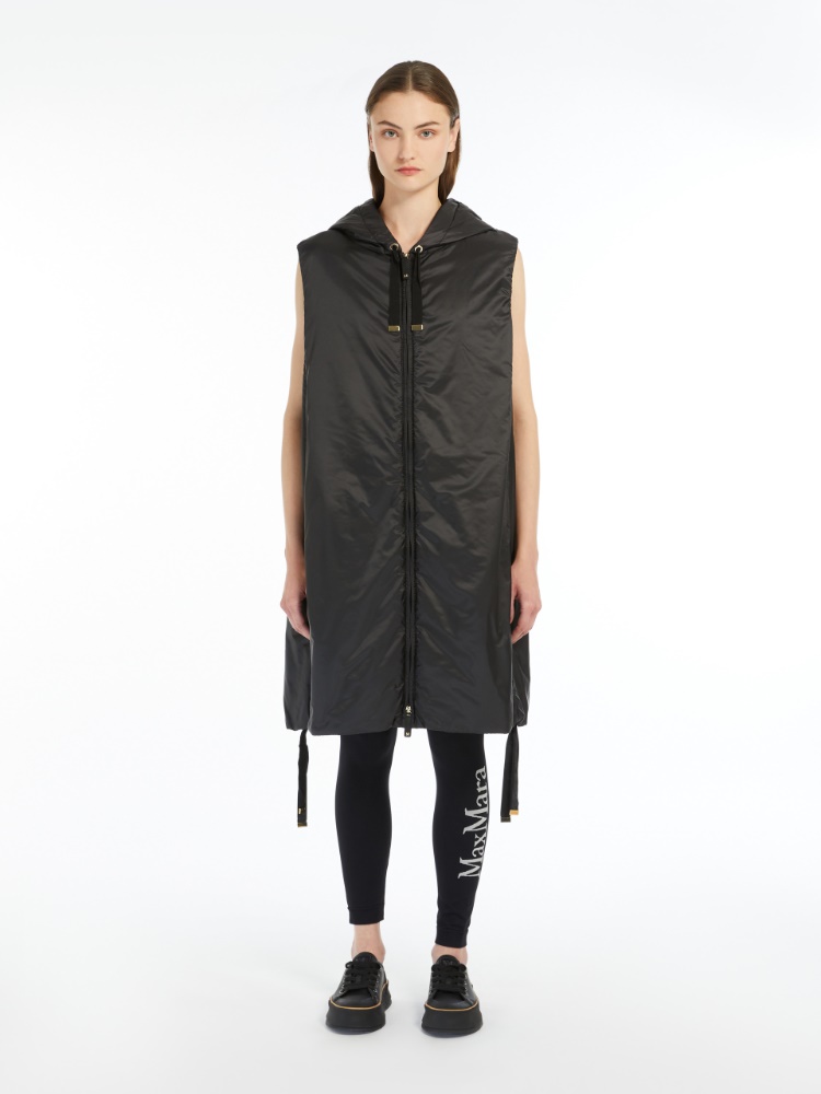 Water-repellent canvas gilet - BLACK - 2