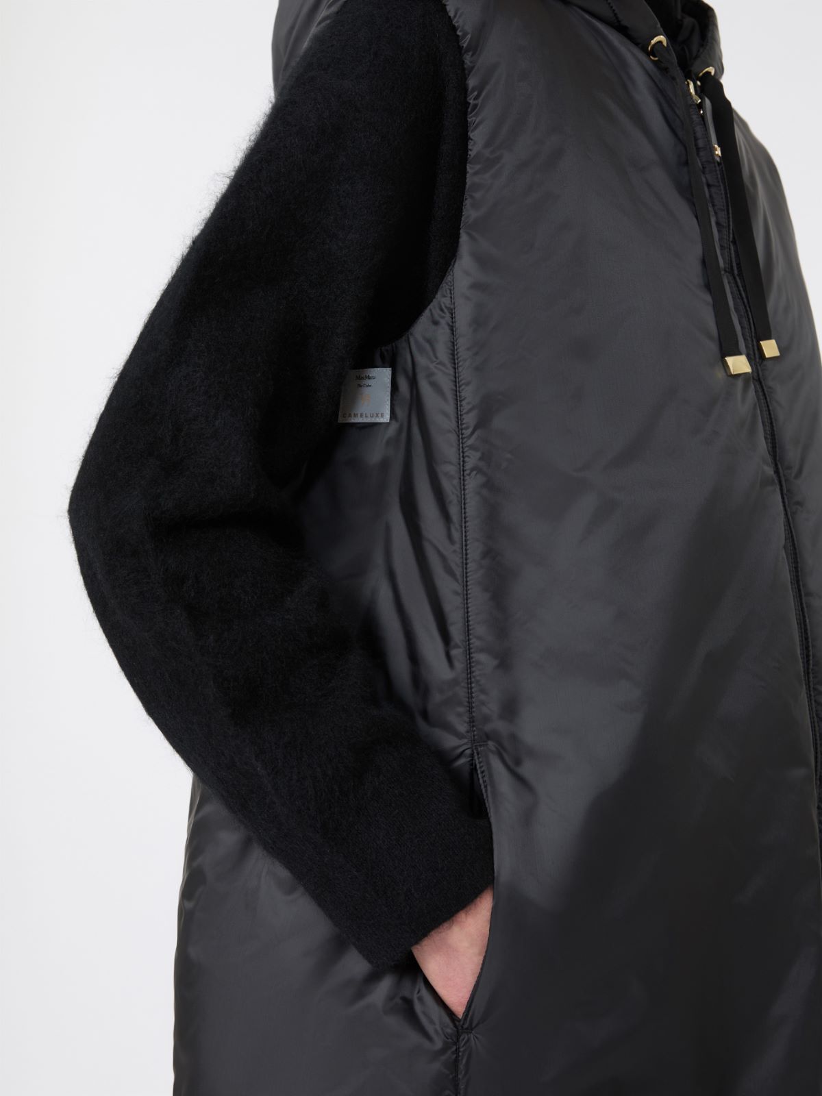 Water-repellent canvas gilet - BLACK - Max Mara - 5