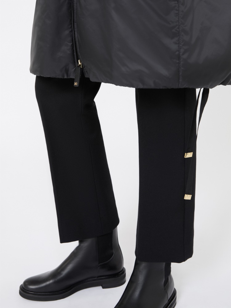 Water-repellent canvas gilet - BLACK