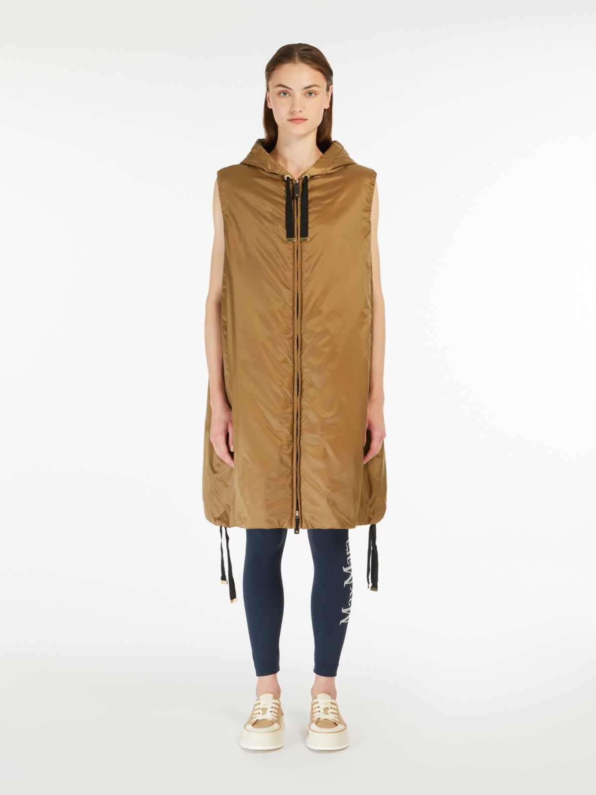 Water-repellent canvas gilet - CARAMEL - 2