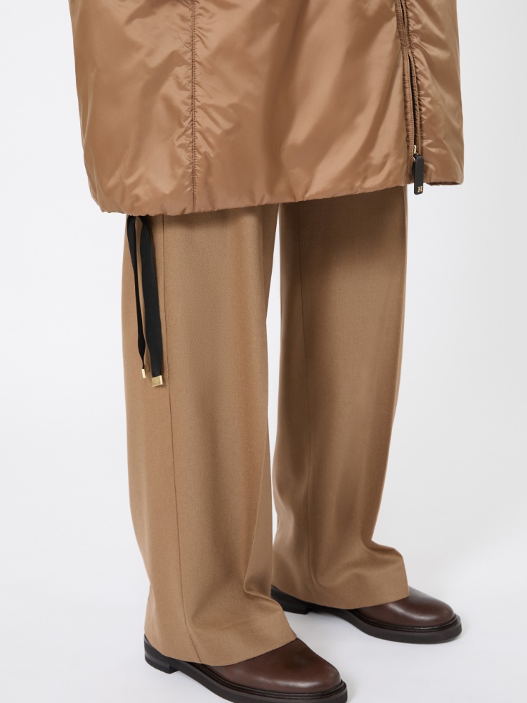Water-repellent canvas gilet - CARAMEL