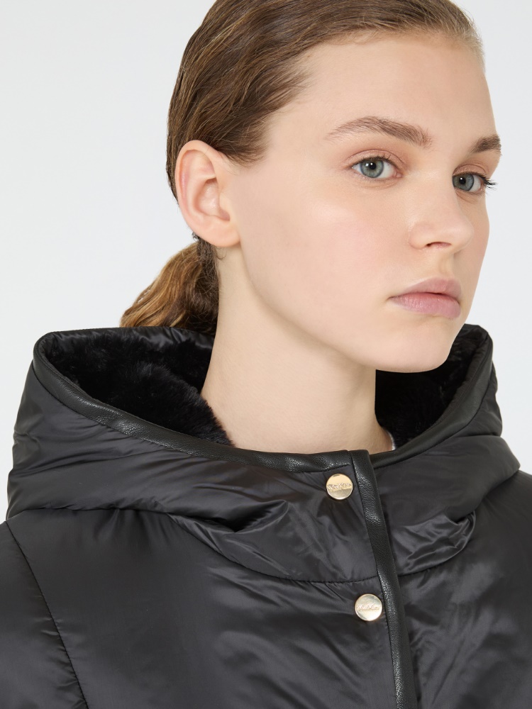 [フェリックス] リバーシブル エコファー ショート ジレ - BLACK - Max Mara - 4