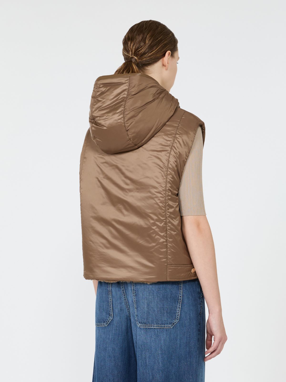 [フェリックス] リバーシブル エコファー ショート ジレ - MUD - Max Mara - 3
