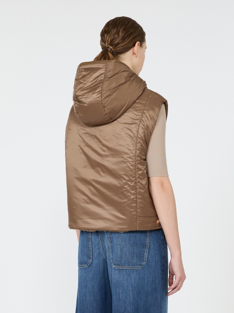 [フェリックス] リバーシブル エコファー ショート ジレ - MUD - Max Mara - 3