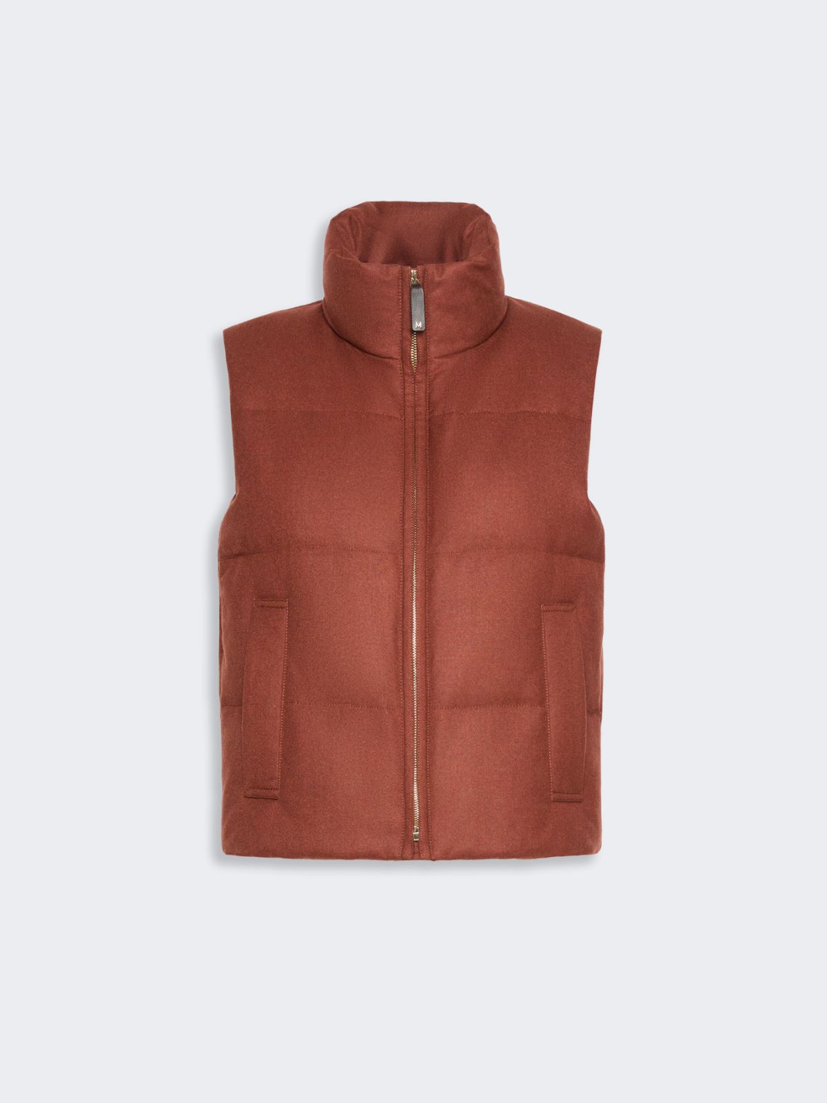 Gilet rembourré en cachemire mélangé - ROUILLE - Max Mara - 5