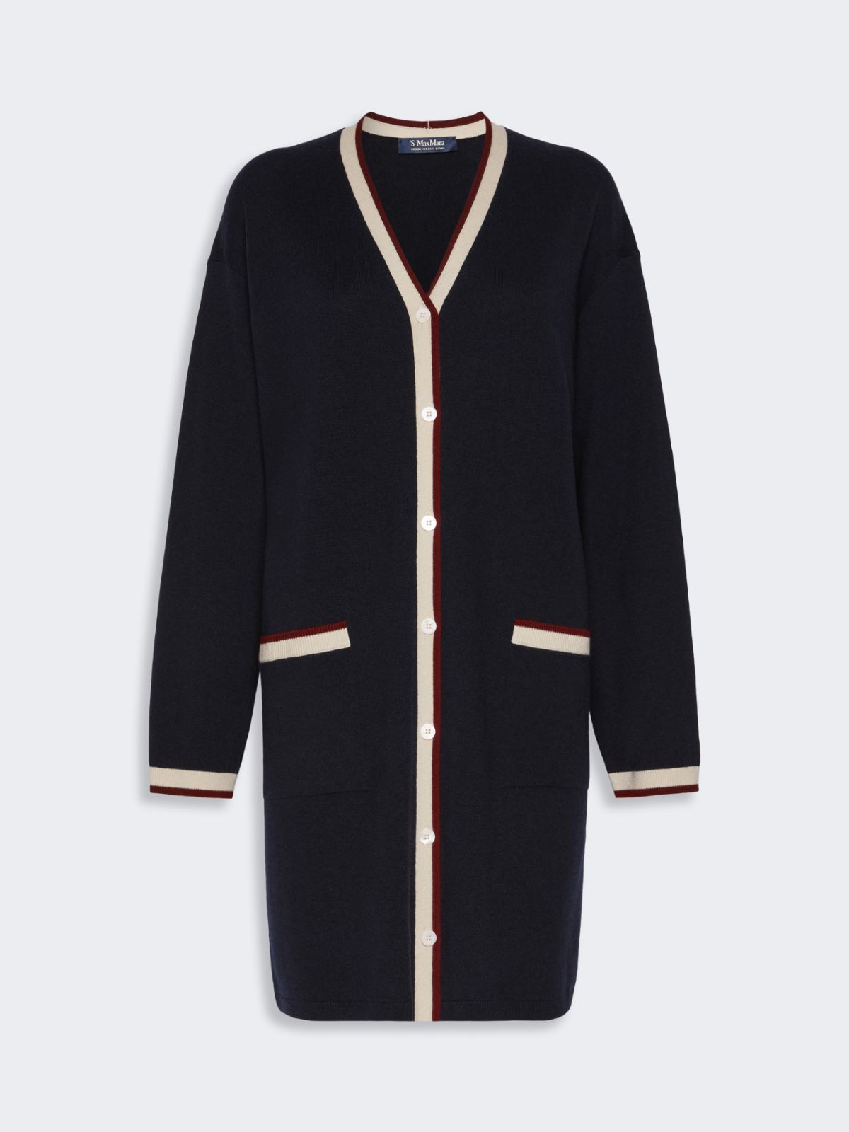 Long wool yarn cardigan - ULTRAMARINE - Max Mara - 4