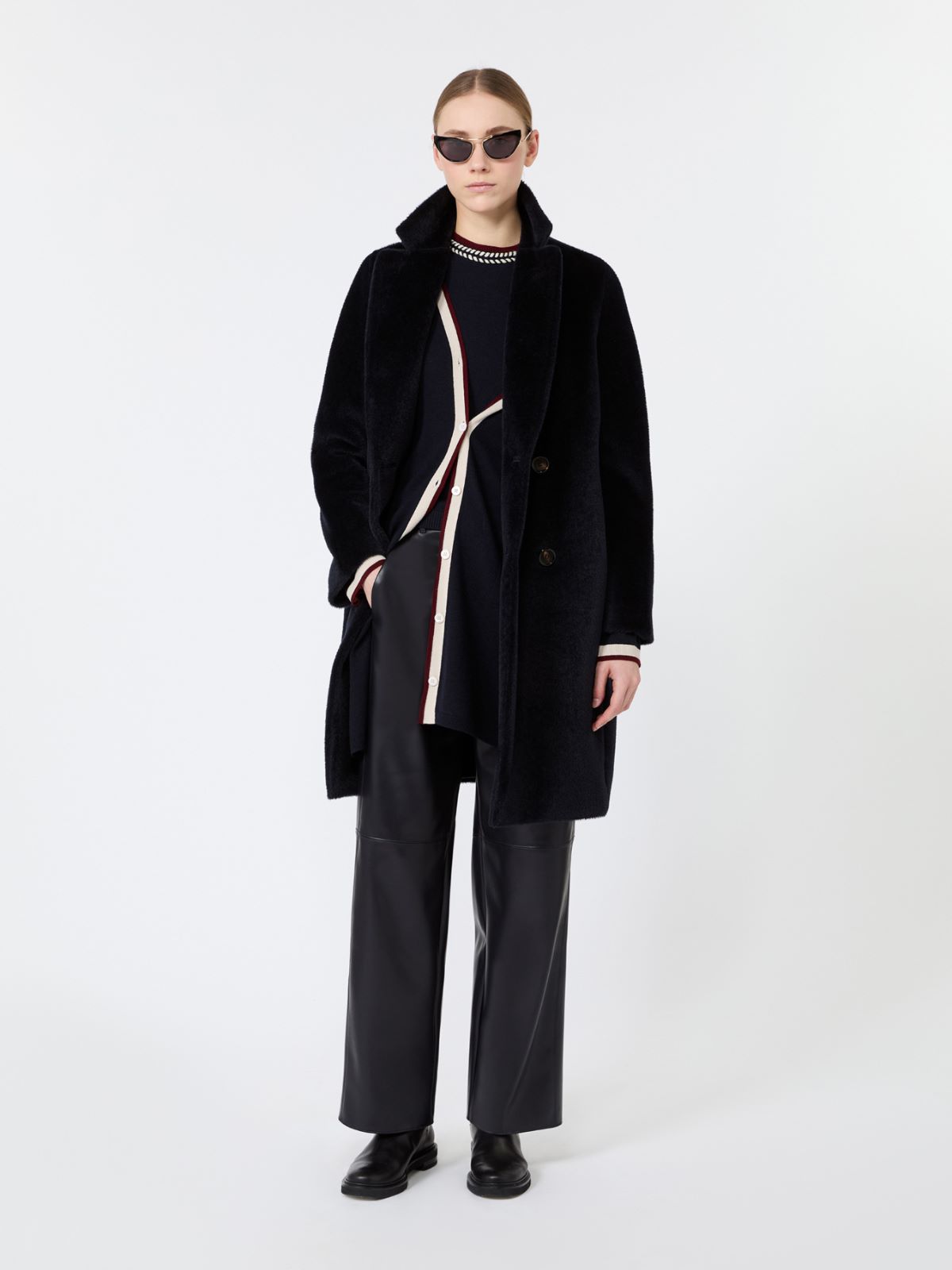 Long wool yarn cardigan - ULTRAMARINE - Max Mara