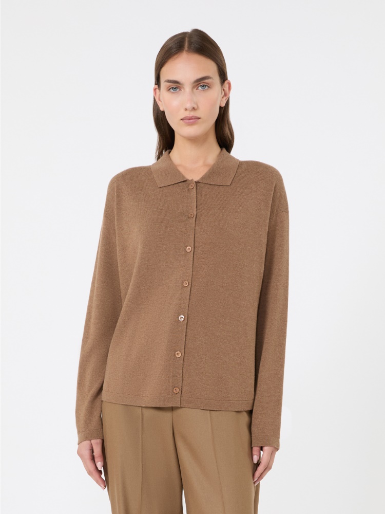 Wool yarn cardigan - CAMEL - Max Mara - 2
