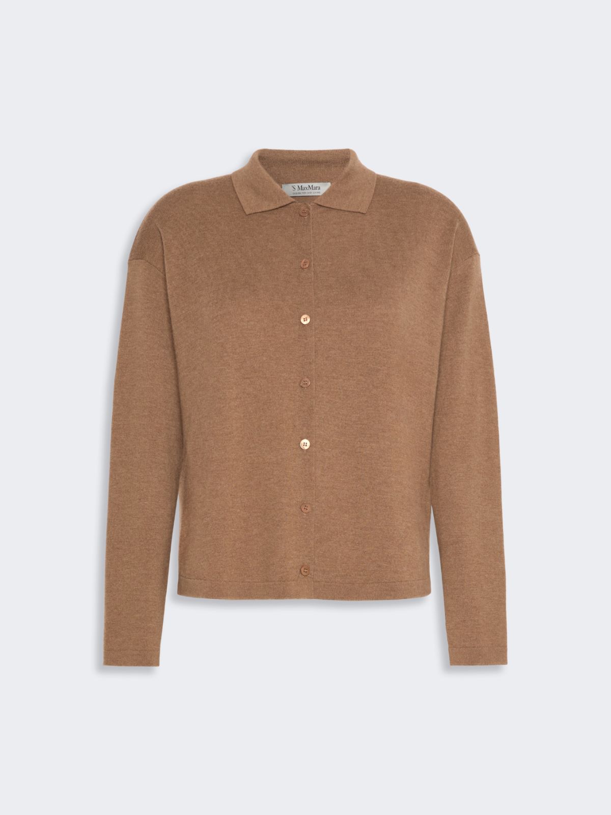 Wool yarn cardigan - CAMEL - Max Mara - 6