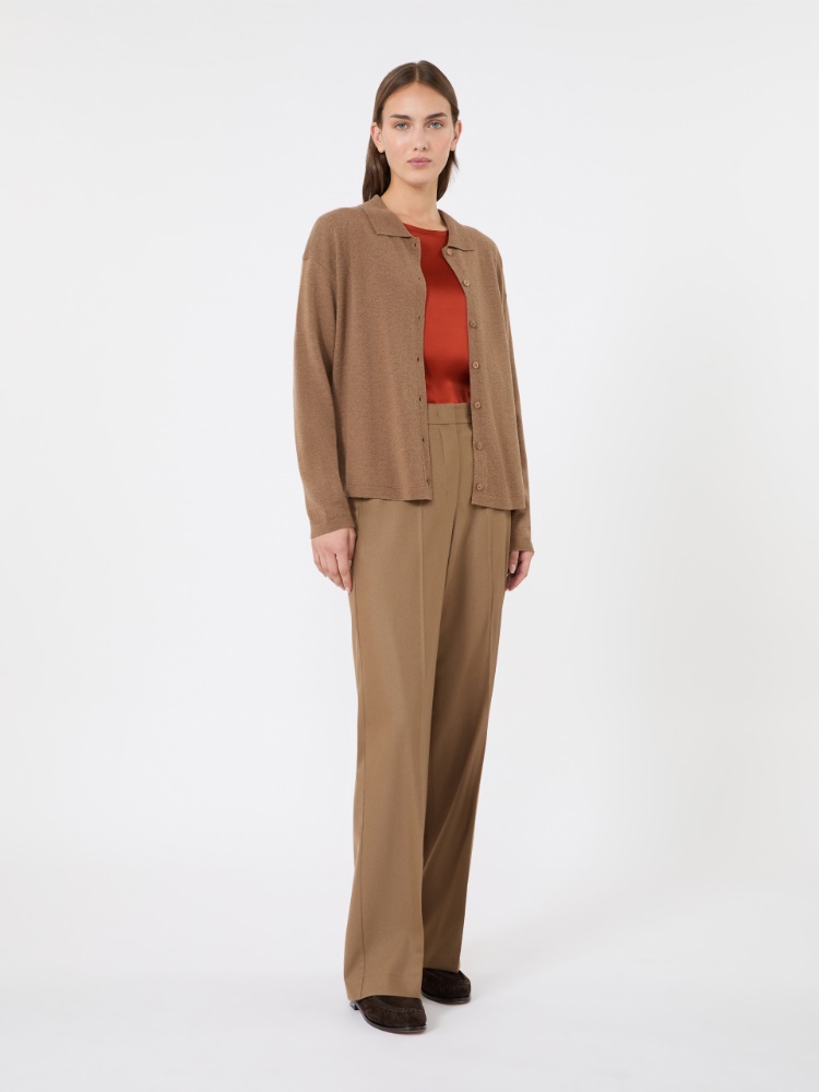 Wool yarn cardigan + CAMEL - Max Mara