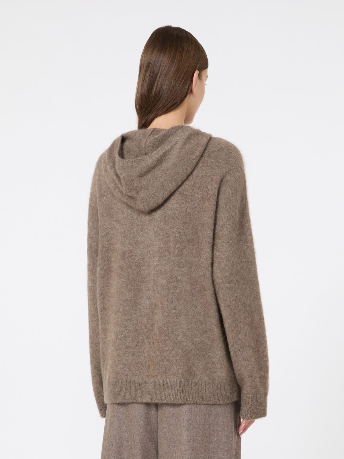 Brushed yak yarn cardigan - BEIGE - Max Mara - 3