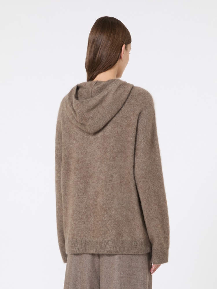 Brushed yak yarn cardigan - BEIGE - Max Mara - 3