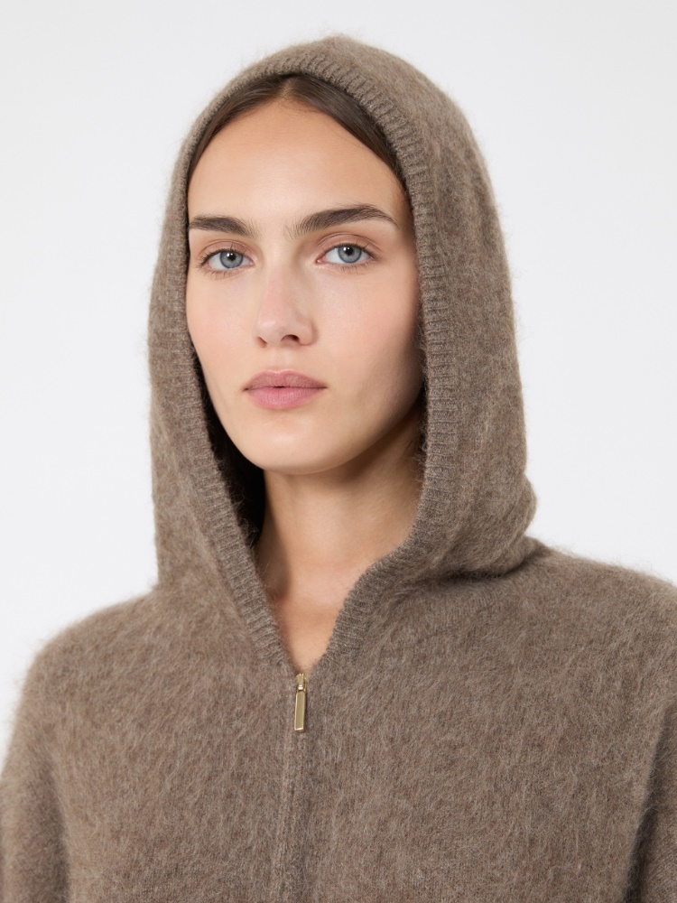 Brushed yak yarn cardigan - BEIGE - Max Mara - 4