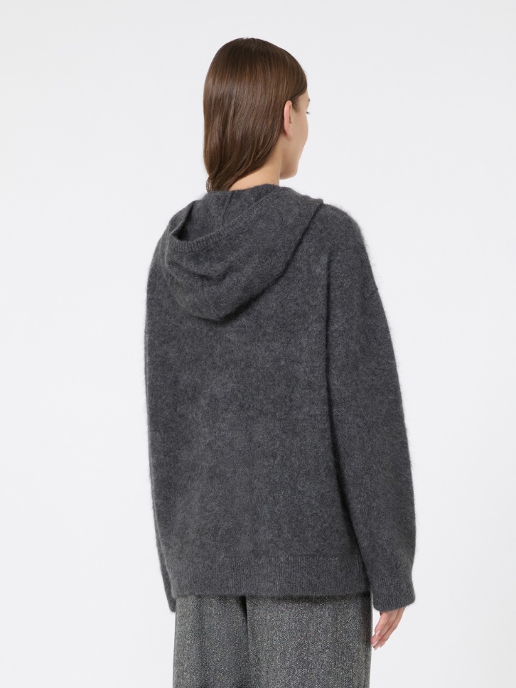 Brushed yak yarn cardigan - MEDIUM GREY - Max Mara - 3