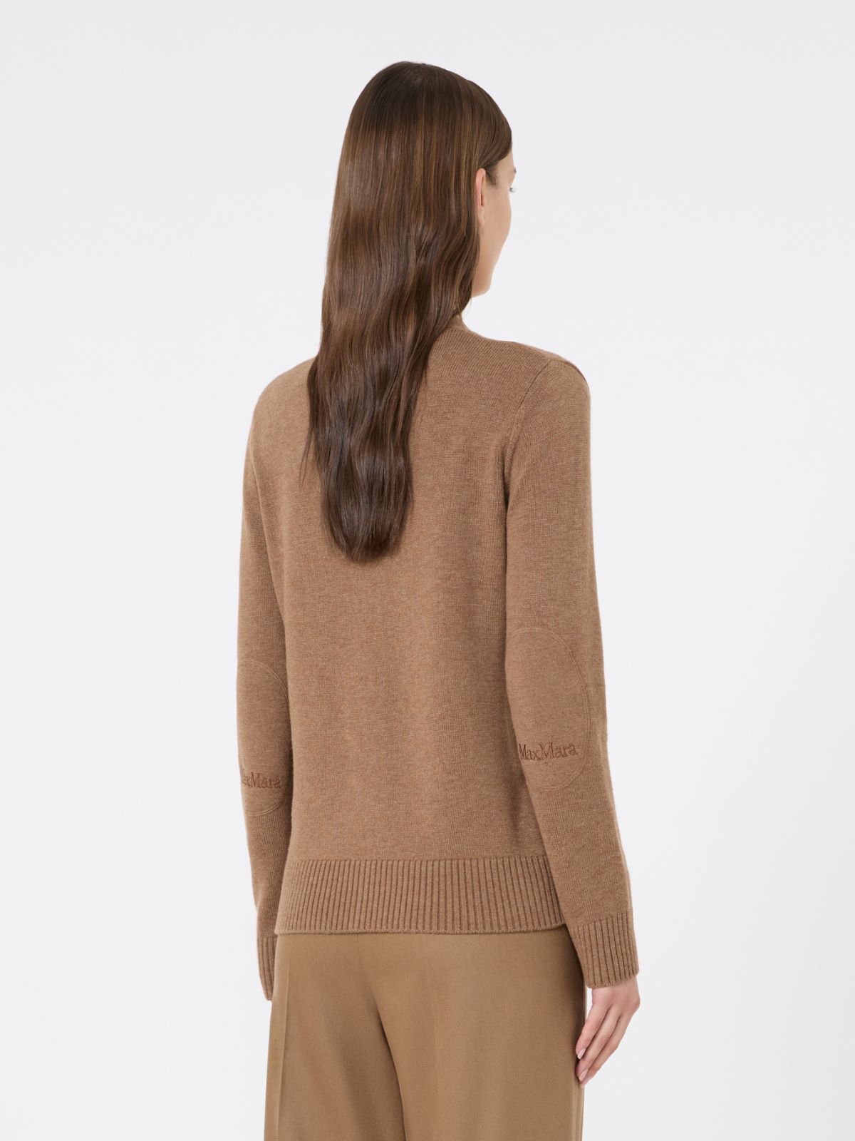 Mannish wool yarn cardigan - CAMEL - Max Mara - 3