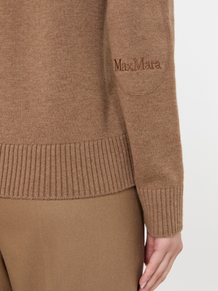Mannish wool yarn cardigan - CAMEL - Max Mara - 5