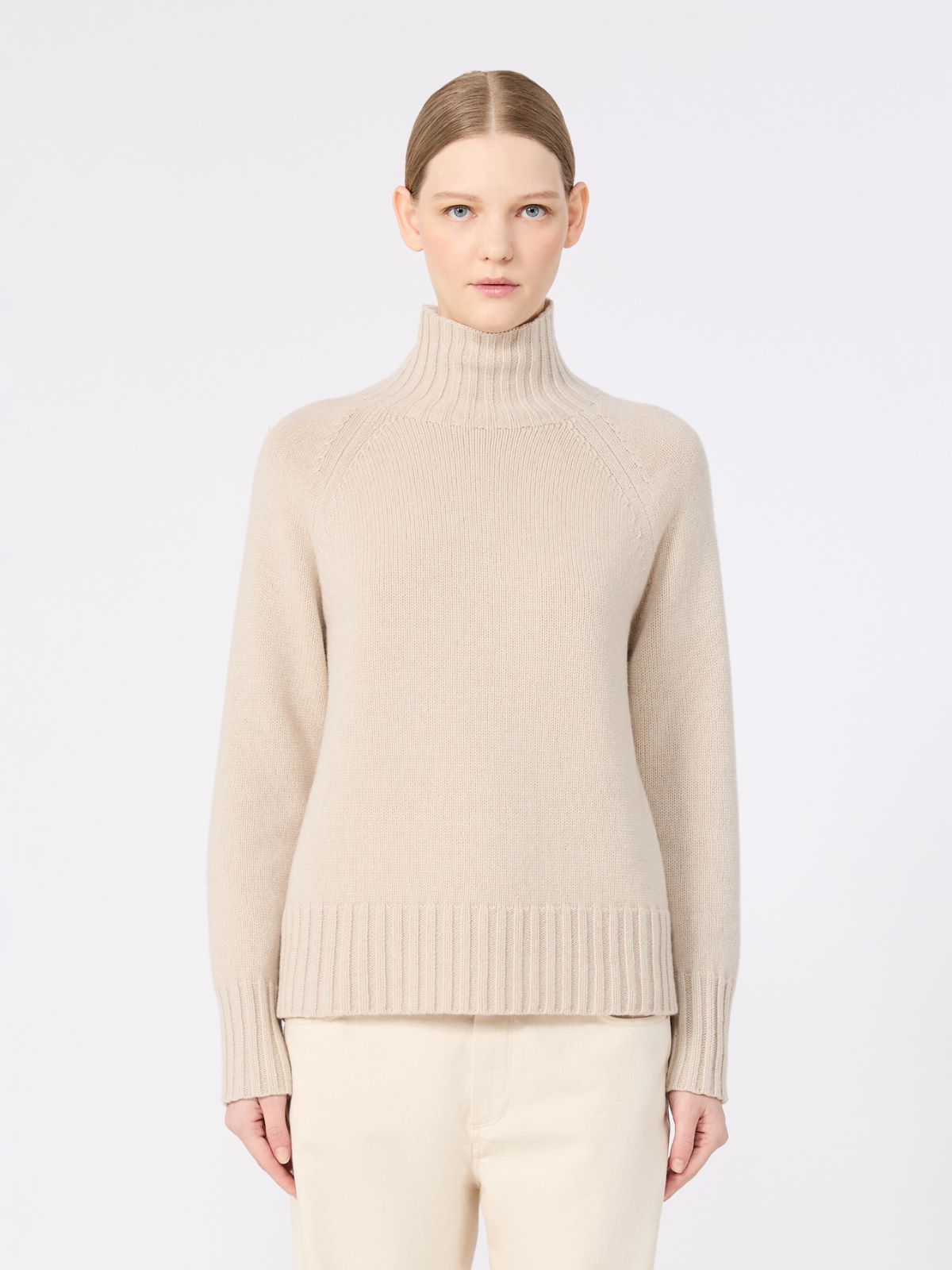 Wool and cashmere yarn polo-neck sweater - ALBINO - Max Mara - 2