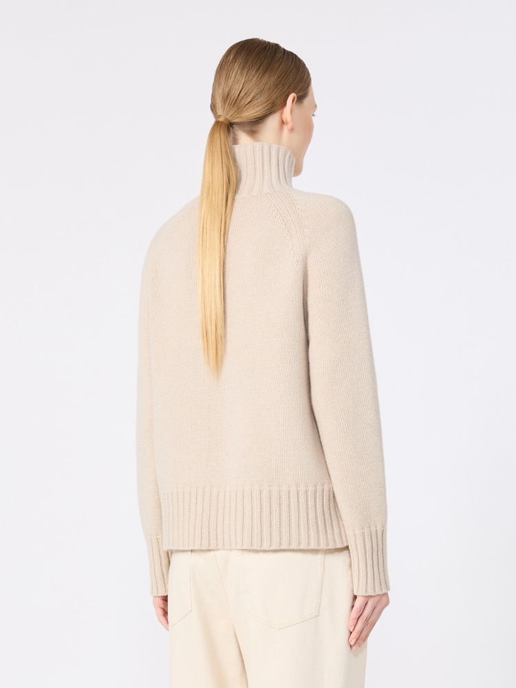 Wool and cashmere yarn polo-neck sweater - ALBINO - Max Mara - 3