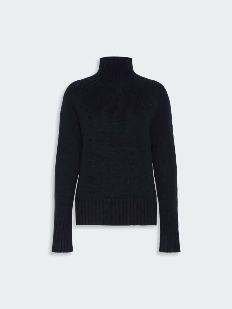 Wool and cashmere yarn polo-neck sweater - ULTRAMARINE - Max Mara - 5
