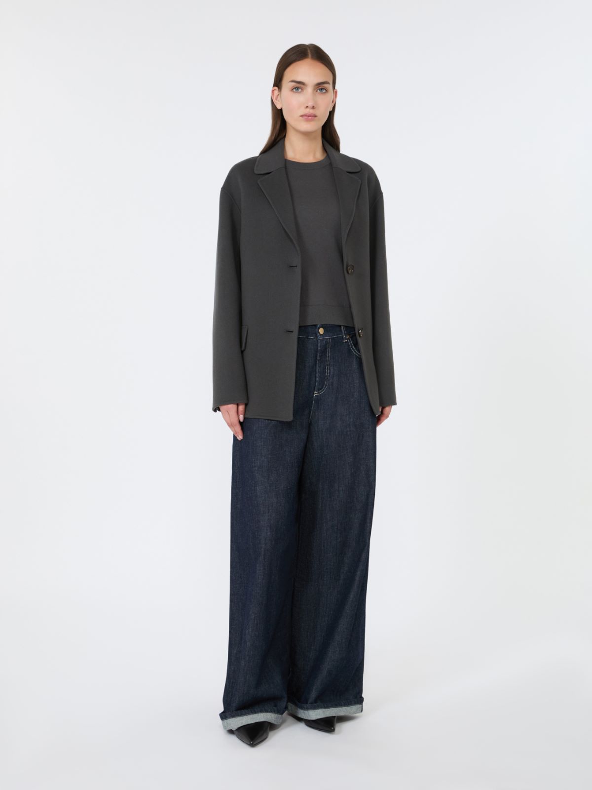 [ジュリエッタ] コットン シルク カシミヤ ニット - MEDIUM GREY - Max Mara