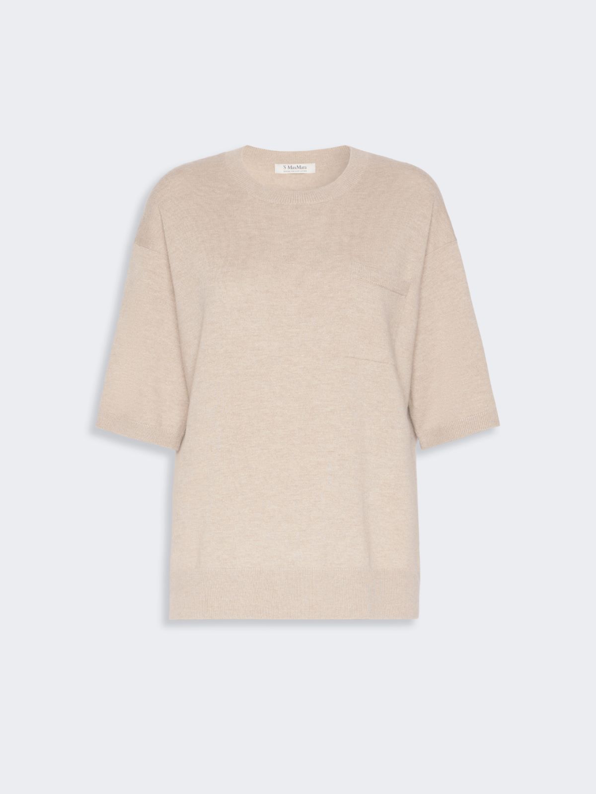 Wool yarn pocket sweater - BEIGE - Max Mara - 4