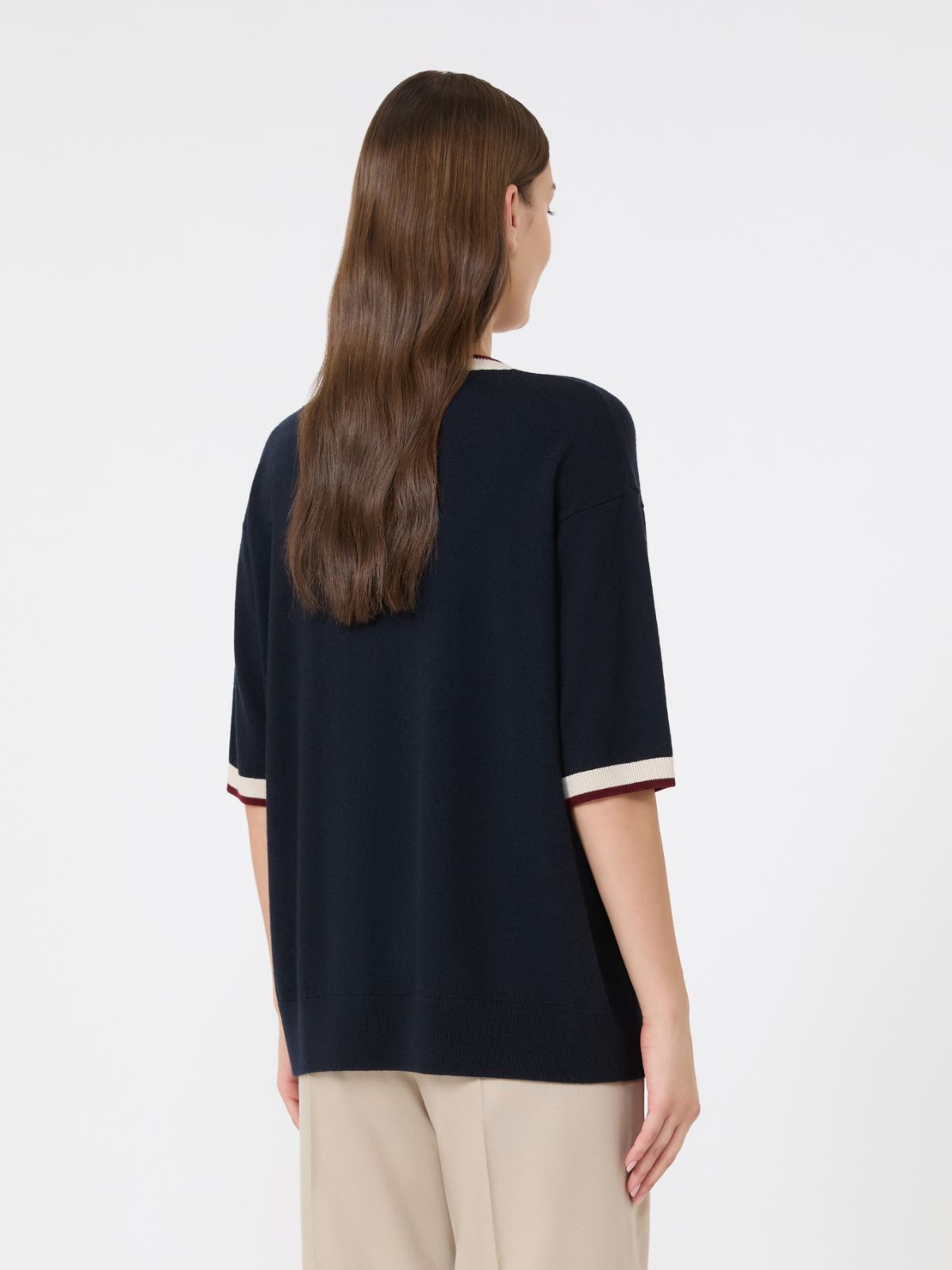 Wool yarn pocket sweater - ULTRAMARINE - Max Mara - 3