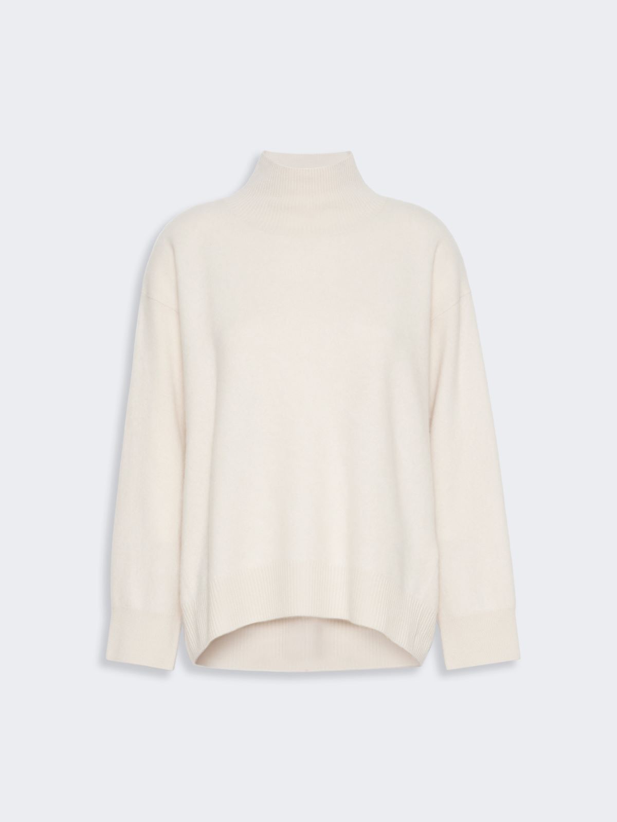 Brushed wool polo-neck sweater - SAND - Max Mara - 4