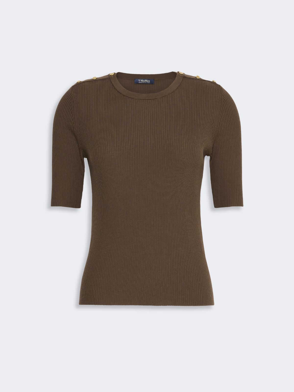리비에라 버진울 탑 - BROWN - Max Mara - 5