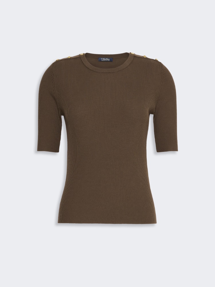 리비에라 버진울 탑 - BROWN - Max Mara - 5