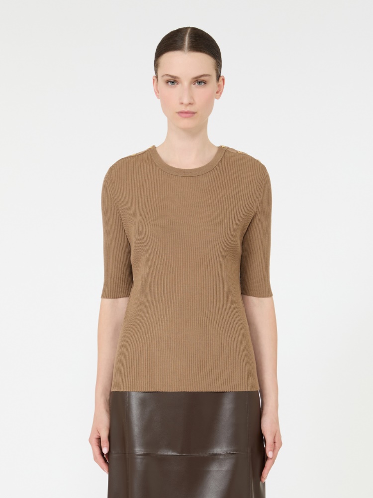 [リヴィエーラ] ピュア ウール ニット - CAMEL - Max Mara - 2