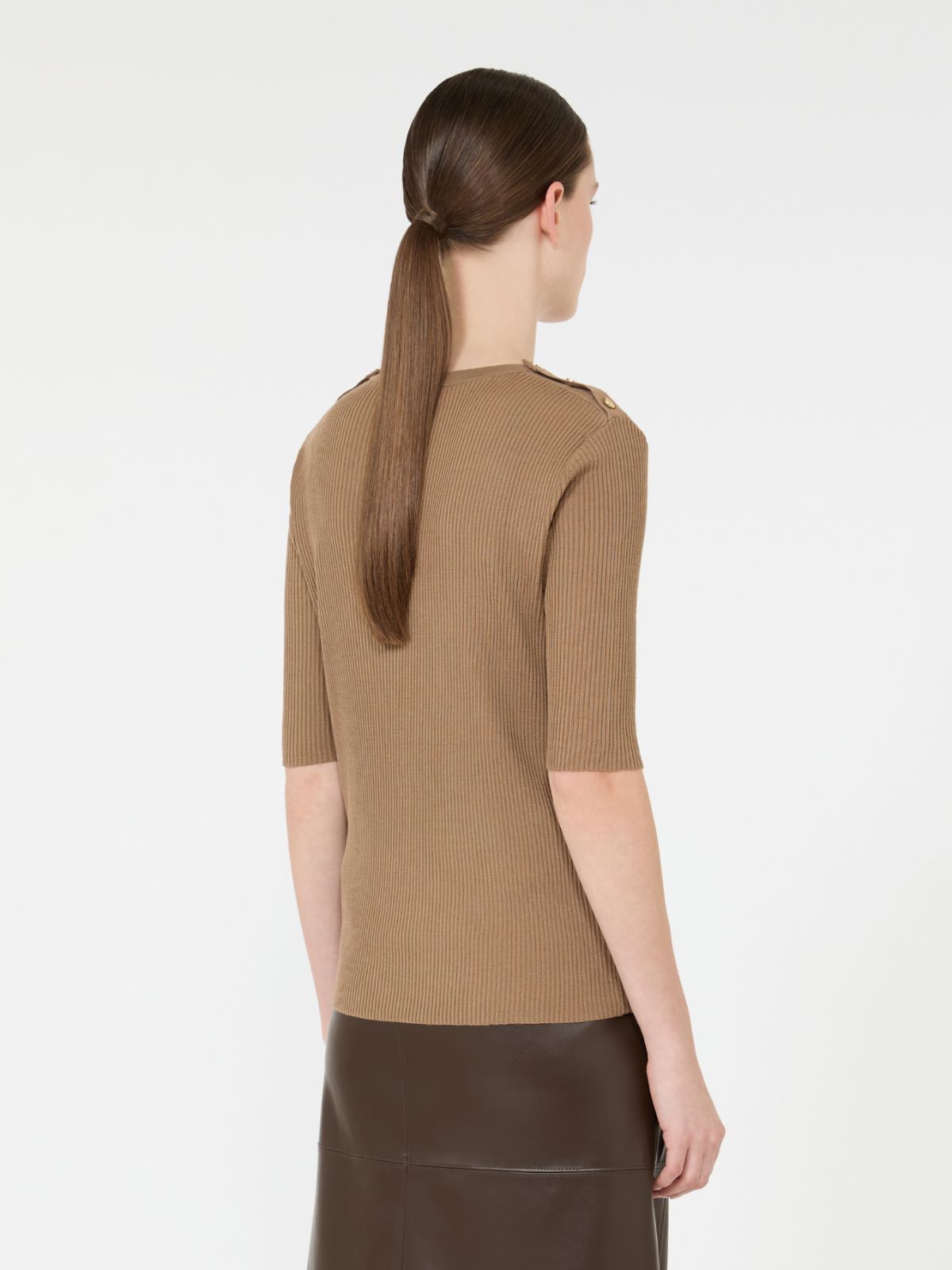 [リヴィエーラ] ピュア ウール ニット - CAMEL - Max Mara - 3