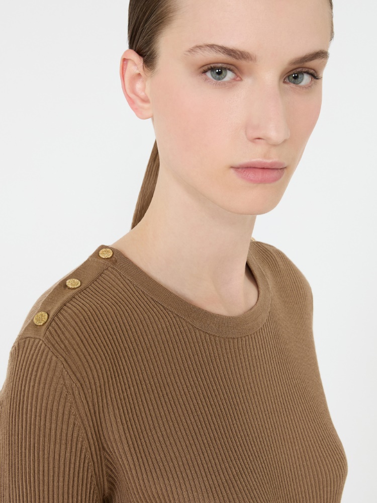 [リヴィエーラ] ピュア ウール ニット - CAMEL - Max Mara - 4