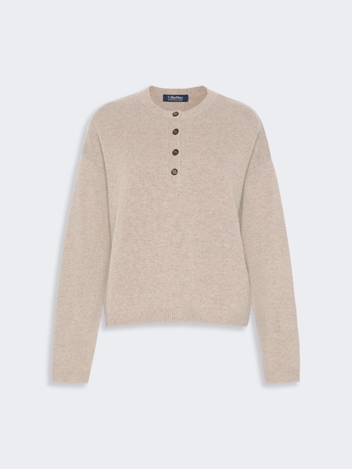 Wool and cashmere mini sweater - BEIGE - Max Mara - 4