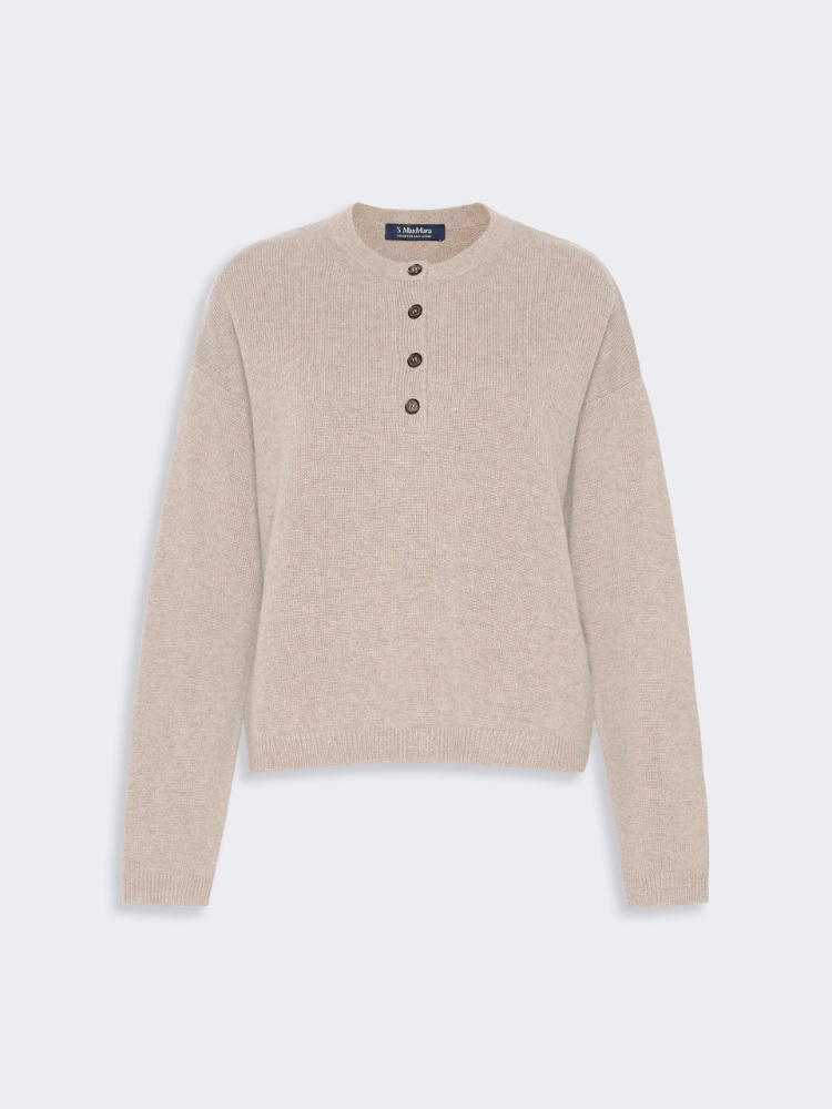 Wool and cashmere mini sweater - BEIGE - Max Mara - 4