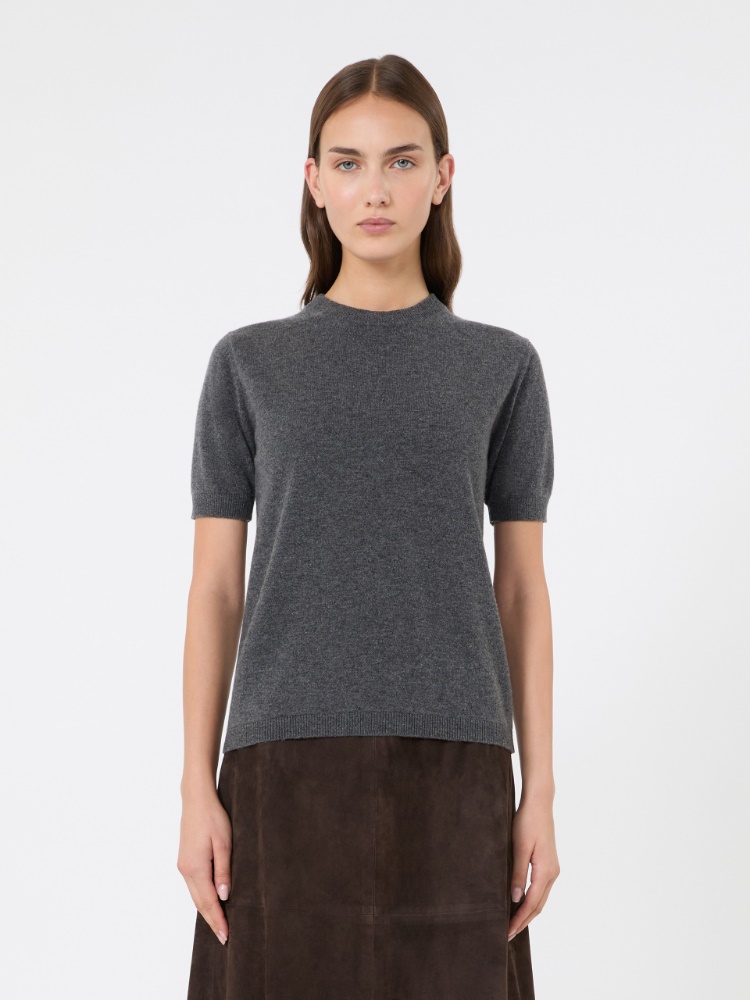Regular wool and cashmere sweater - MEDIUM GREY - Max Mara - 2