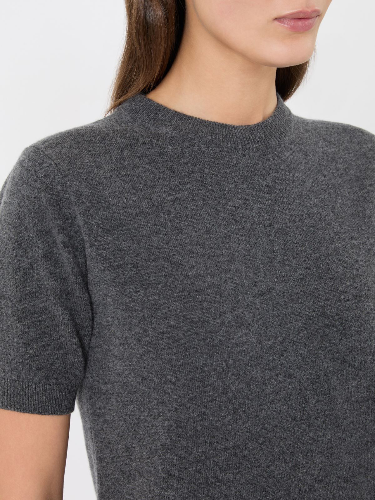 Regular wool and cashmere sweater - MEDIUM GREY - Max Mara - 4