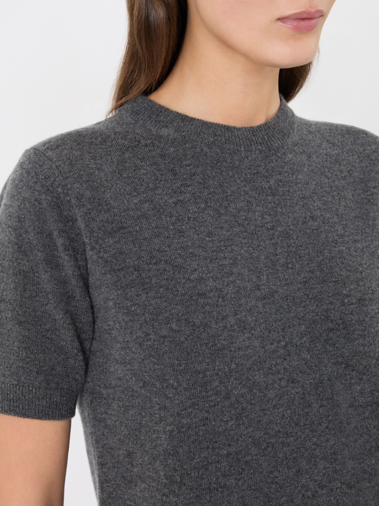 Regular wool and cashmere sweater - MEDIUM GREY - Max Mara - 4